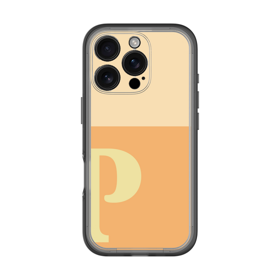 Slim Protection Premium Case［ オリジナル - initial two tone - P orange ］