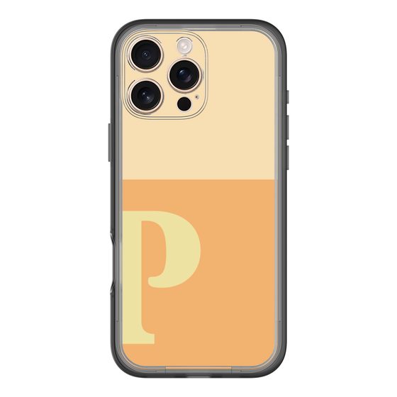 Slim Protection Premium Case［ オリジナル - initial two tone - P orange ］