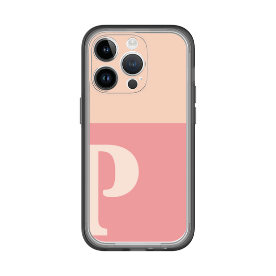 Slim Protection Premium Case［ オリジナル - initial two tone - P pink ］