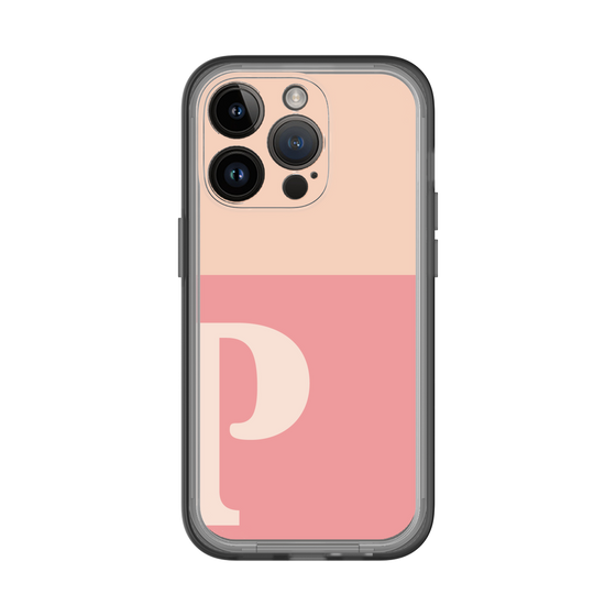 Slim Protection Premium Case［ オリジナル - initial two tone - P pink ］