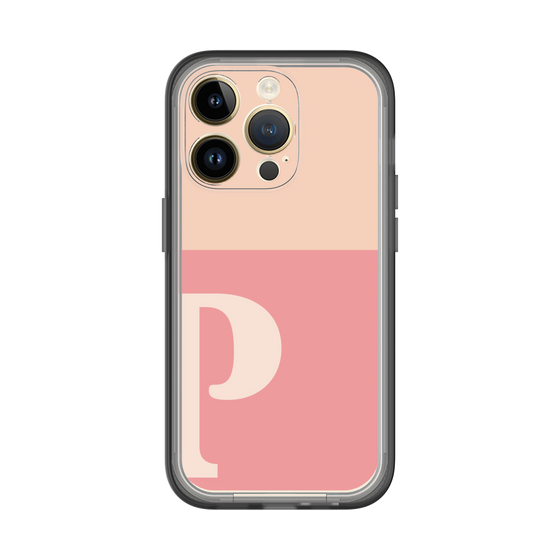 Slim Protection Premium Case［ オリジナル - initial two tone - P pink ］