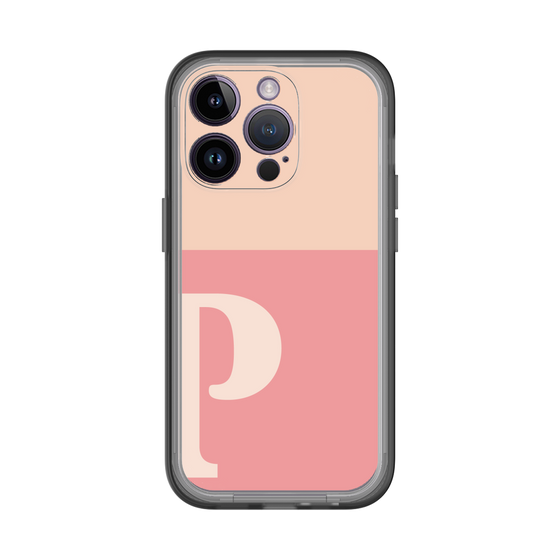 Slim Protection Premium Case［ オリジナル - initial two tone - P pink ］