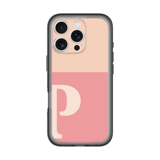 Slim Protection Premium Case［ オリジナル - initial two tone - P pink ］
