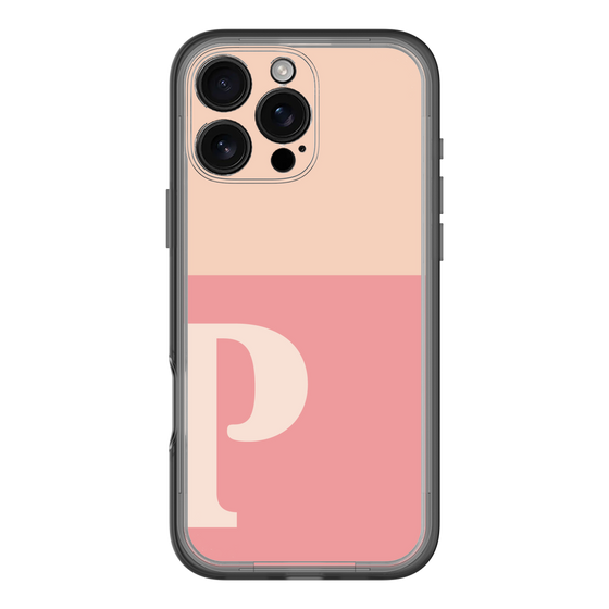 Slim Protection Premium Case［ オリジナル - initial two tone - P pink ］