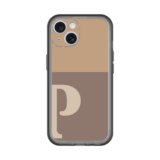 Slim Protection Premium Case［ オリジナル - initial two tone - P brown ］