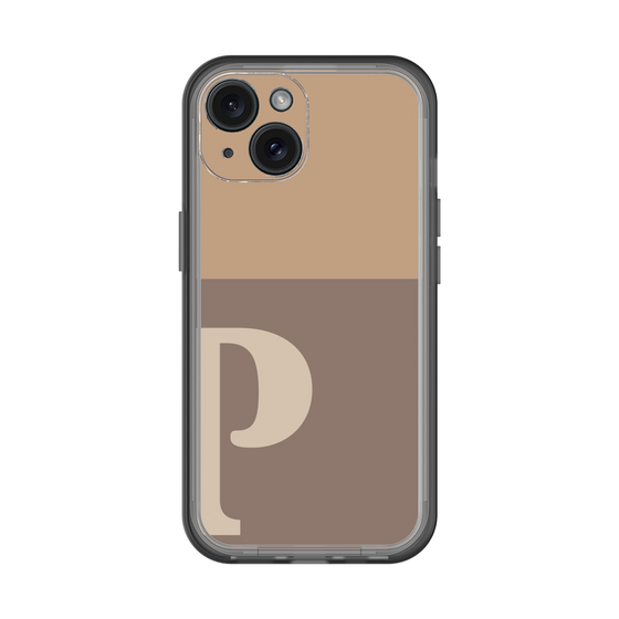 Slim Protection Premium Case［ オリジナル - initial two tone - P brown ］