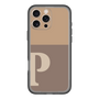 Slim Protection Premium Case［ オリジナル - initial two tone - P brown ］