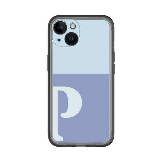 Slim Protection Premium Case［ オリジナル - initial two tone - P blue ］