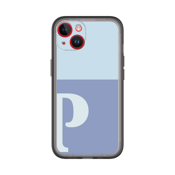 Slim Protection Premium Case［ オリジナル - initial two tone - P blue ］