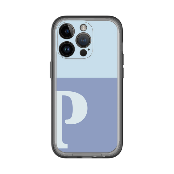 Slim Protection Premium Case［ オリジナル - initial two tone - P blue ］