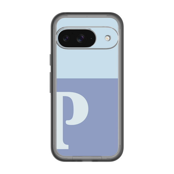 Slim Protection Premium Case［ オリジナル - initial two tone - P blue ］