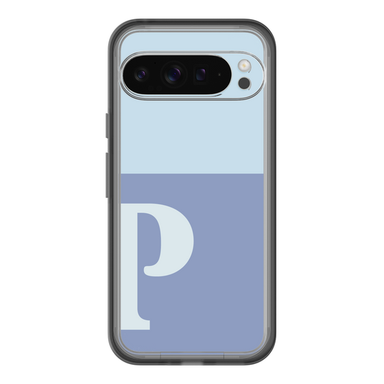 Slim Protection Premium Case［ オリジナル - initial two tone - P blue ］