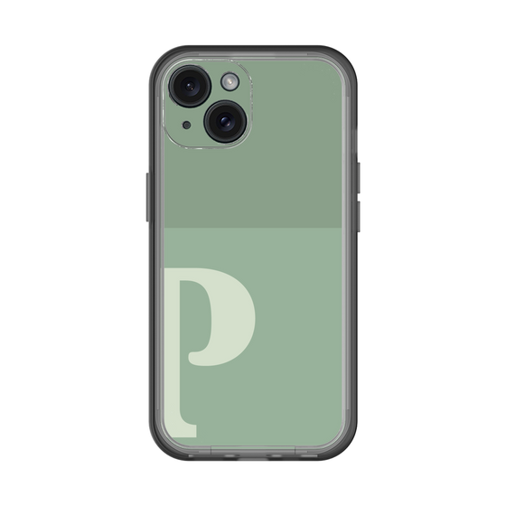 Slim Protection Premium Case［ オリジナル - initial two tone - P green ］