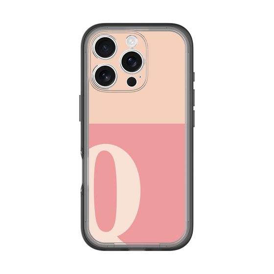Slim Protection Premium Case［ オリジナル - initial two tone - Q pink ］