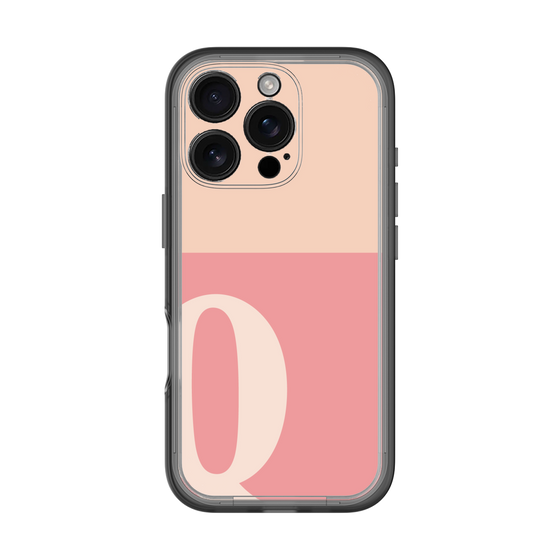 Slim Protection Premium Case［ オリジナル - initial two tone - Q pink ］