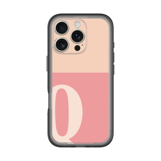 Slim Protection Premium Case［ オリジナル - initial two tone - Q pink ］