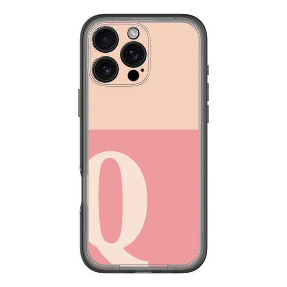 Slim Protection Premium Case［ オリジナル - initial two tone - Q pink ］