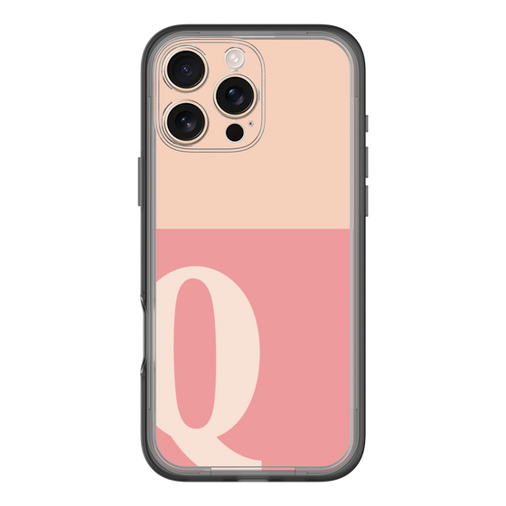 Slim Protection Premium Case［ オリジナル - initial two tone - Q pink ］