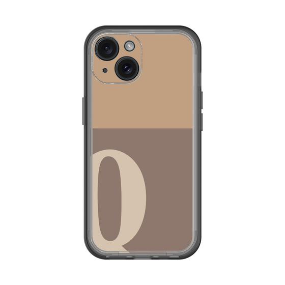 Slim Protection Premium Case［ オリジナル - initial two tone - Q brown ］