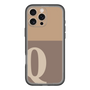 Slim Protection Premium Case［ オリジナル - initial two tone - Q brown ］
