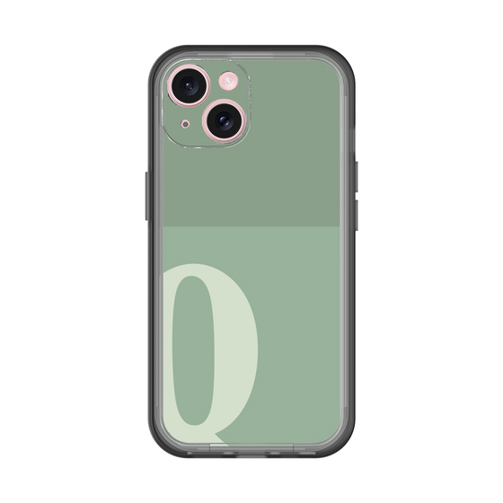 Slim Protection Premium Case［ オリジナル - initial two tone - Q green ］