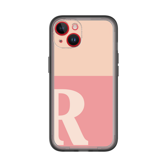 Slim Protection Premium Case［ オリジナル - initial two tone - R pink ］