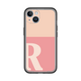 Slim Protection Premium Case［ オリジナル - initial two tone - R pink ］