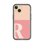 Slim Protection Premium Case［ オリジナル - initial two tone - R pink ］
