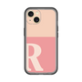 Slim Protection Premium Case［ オリジナル - initial two tone - R pink ］