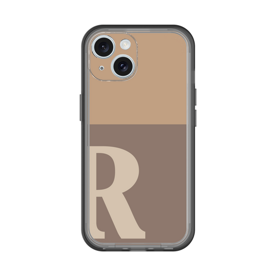 Slim Protection Premium Case［ オリジナル - initial two tone - R brown ］