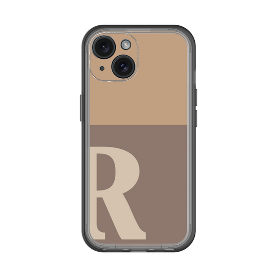 Slim Protection Premium Case［ オリジナル - initial two tone - R brown ］