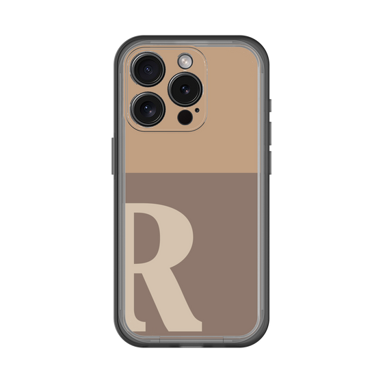 Slim Protection Premium Case［ オリジナル - initial two tone - R brown ］