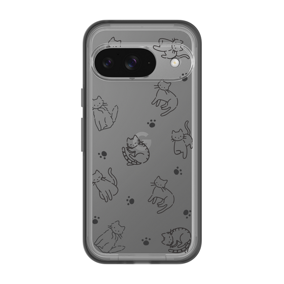 Slim Protection Premium Case［ オリジナル - CASEPLAYネコ総柄 - black ］