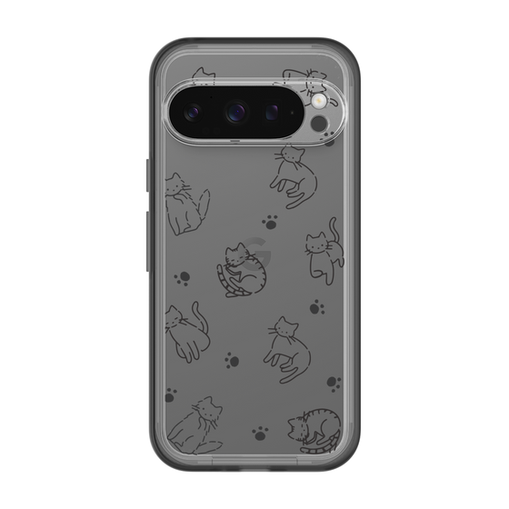 Slim Protection Premium Case［ オリジナル - CASEPLAYネコ総柄 - black ］