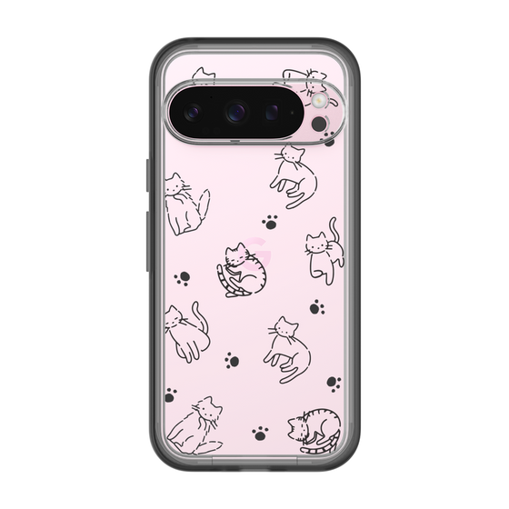 Slim Protection Premium Case［ オリジナル - CASEPLAYネコ総柄 - black ］