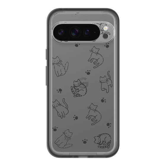 Slim Protection Premium Case［ オリジナル - CASEPLAYネコ総柄 - black ］