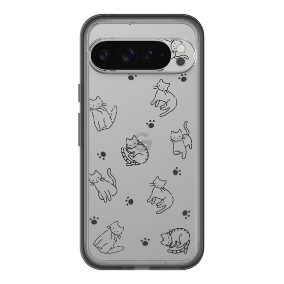 Slim Protection Premium Case［ オリジナル - CASEPLAYネコ総柄 - black ］