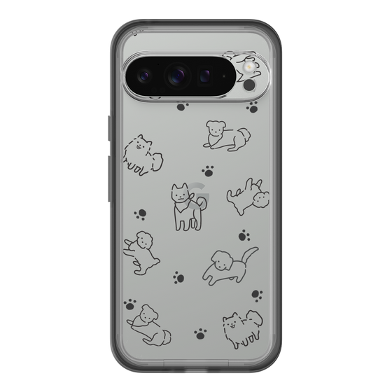 Slim Protection Premium Case［ オリジナル - CASEPLAYイヌ総柄 - black ］