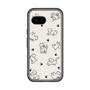 Slim Protection Premium Case［ Original - CASEPLAY Dog All-over Pattern - black ］