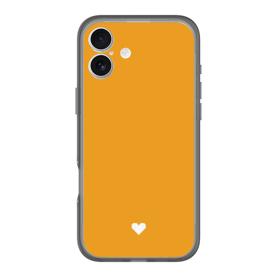 Slim Protection Premium Case［ Original - Favorite Color Heart - Orange ］