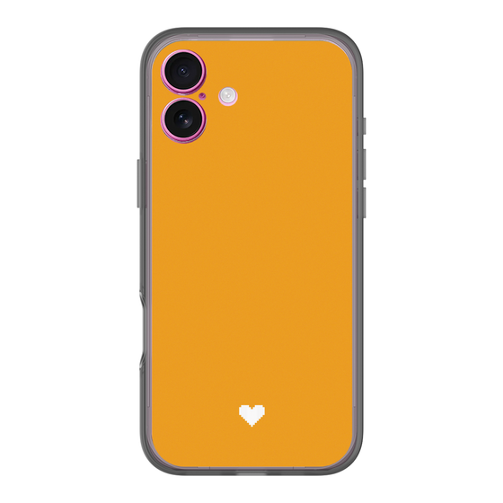 Slim Protection Premium Case［ Original - Favorite Color Heart - Orange ］