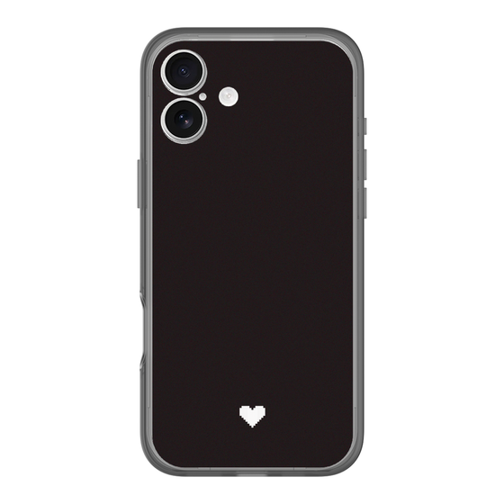 Slim Protection Premium Case［ Original - Favorite Color Heart - Black ］