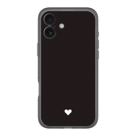 Slim Protection Premium Case［ Original - Favorite Color Heart - Black ］