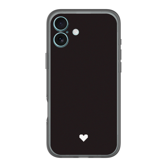 Slim Protection Premium Case［ Original - Favorite Color Heart - Black ］
