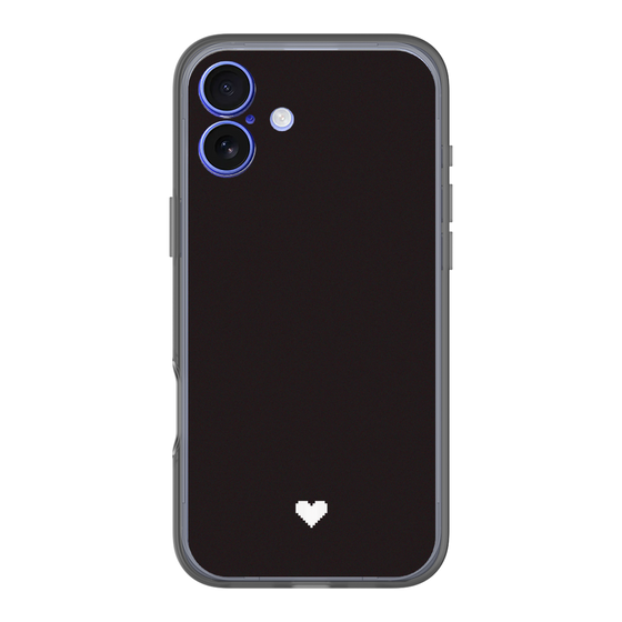 Slim Protection Premium Case［ Original - Favorite Color Heart - Black ］