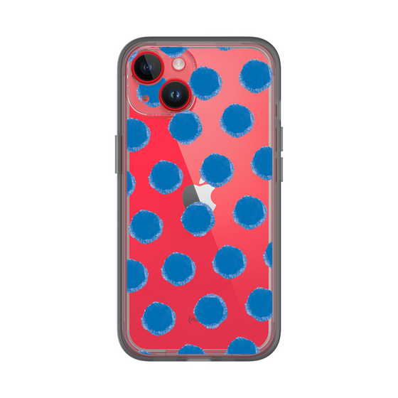 Slim Protection Premium Case［ Original - Favorite Color Polka Dots - Blue ］