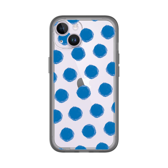 Slim Protection Premium Case［ Original - Favorite Color Polka Dots - Blue ］