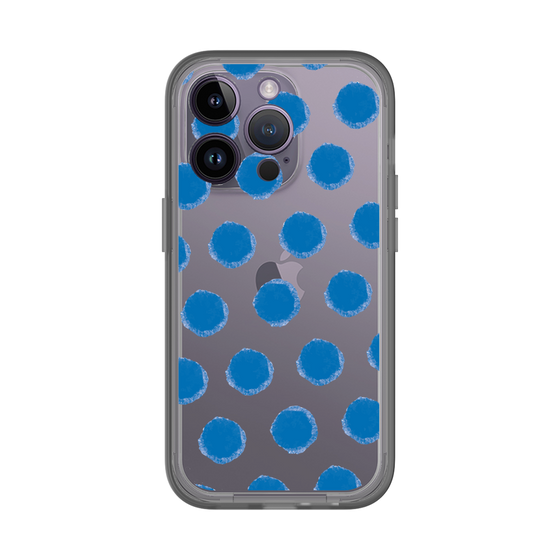 Slim Protection Premium Case［ Original - Favorite Color Polka Dots - Blue ］
