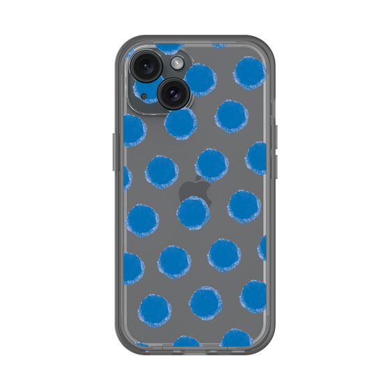 Slim Protection Premium Case［ Original - Favorite Color Polka Dots - Blue ］