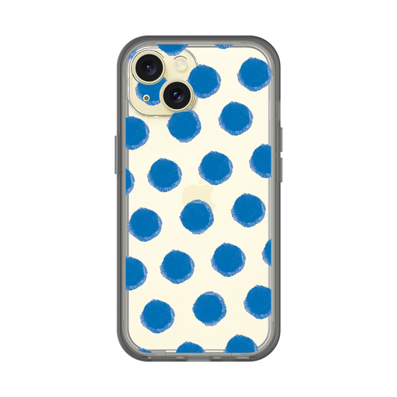 Slim Protection Premium Case［ Original - Favorite Color Polka Dots - Blue ］